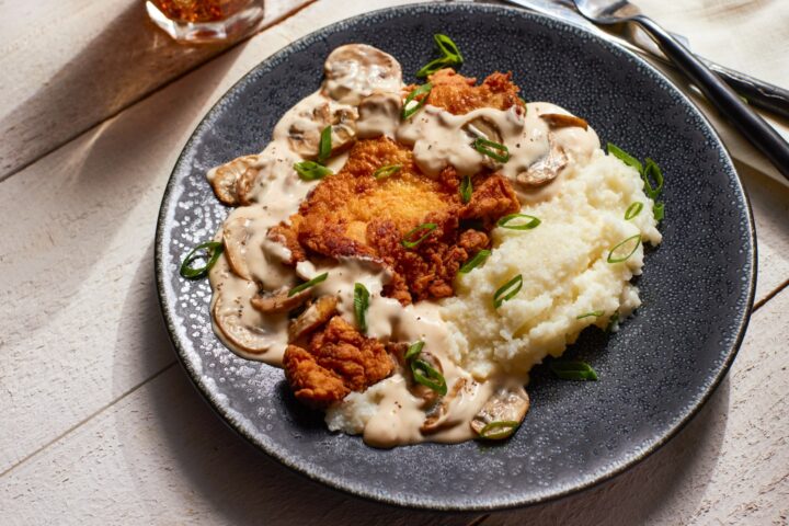 Pollo y grits