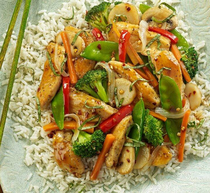 Chicken and Basil Stir-Fry