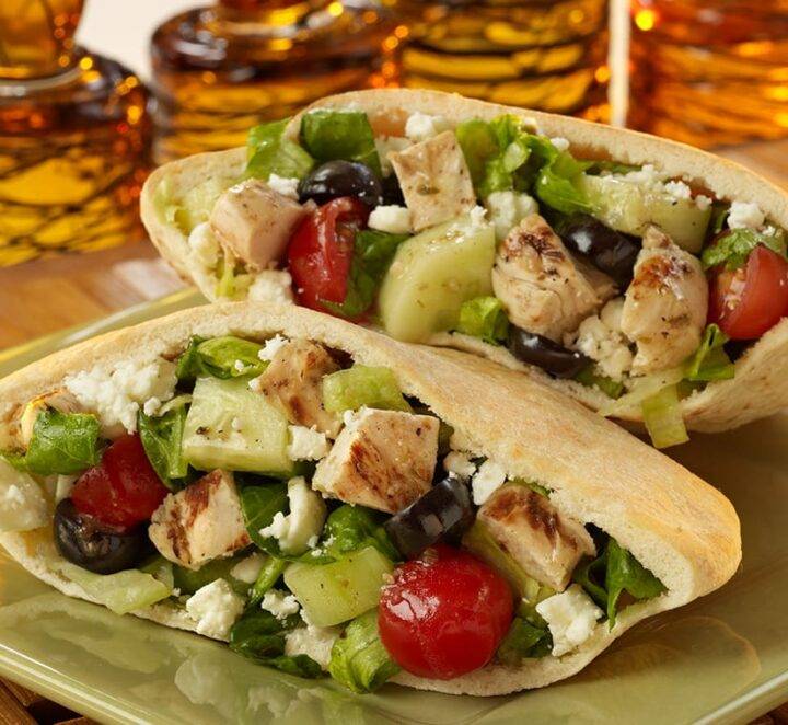 Greek Chicken Pita Sandwich