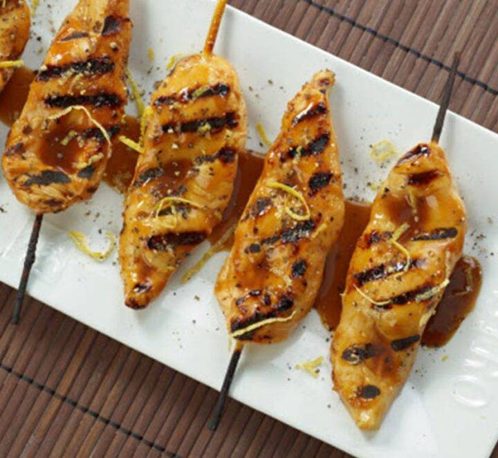 Grilled Barbecue Chicken Tenders