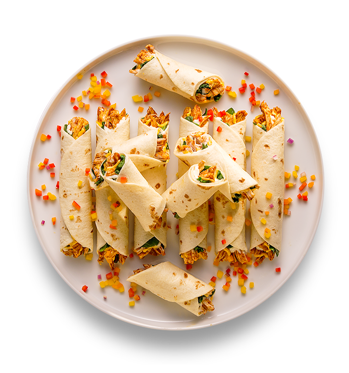 Rollos de Pollo al Horno Estilo Suroeste