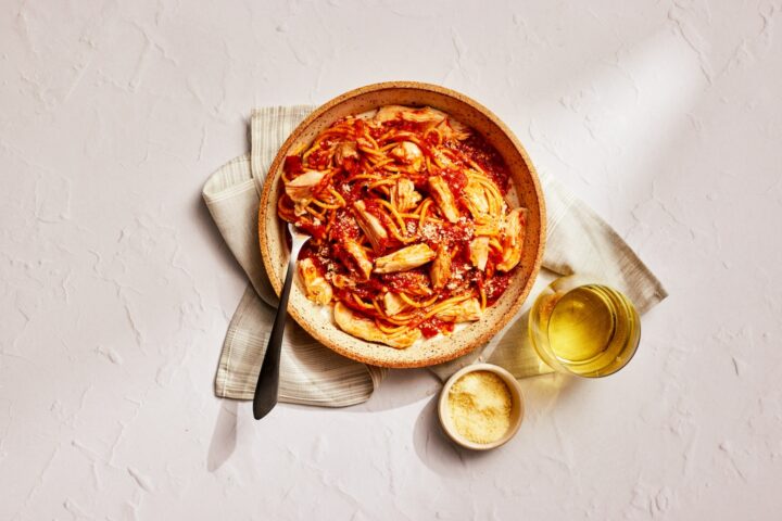 Red Chicken Spaghetti