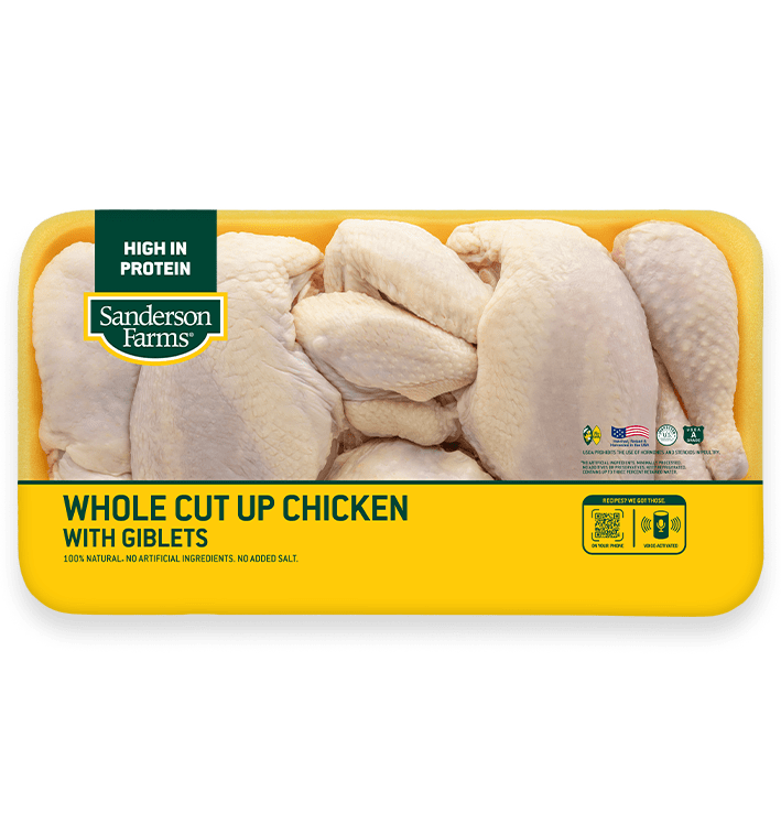 Whole Cut-Up Chicken with Giblets and Neck