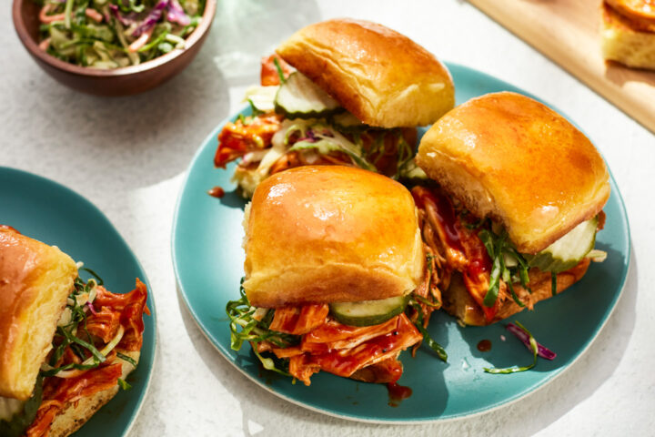Barbecue Pulled Chicken Sliders