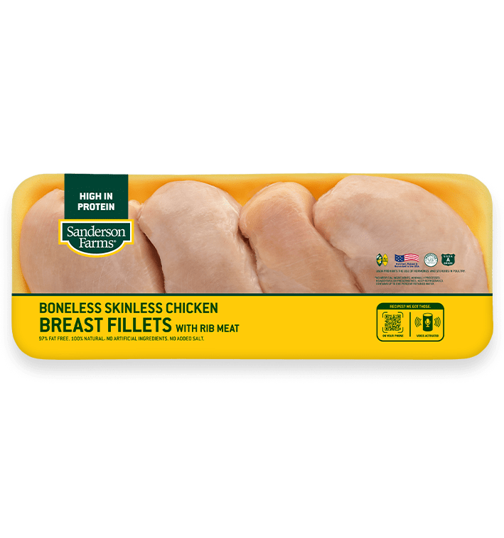 Boneless Skinless Chicken Breast Fillets with Rib Meat 7p
