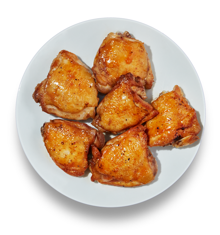 Orange Glazed Chicken Thighs