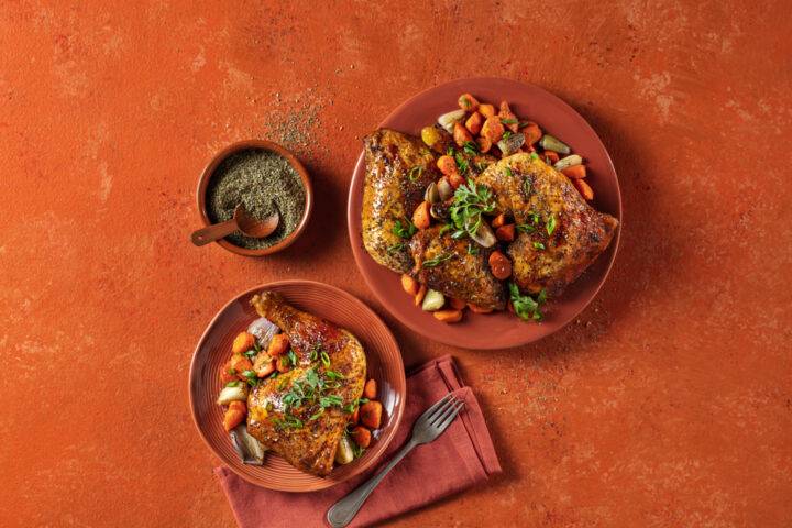 Zaatar Broiled Chicken Leg Quarters