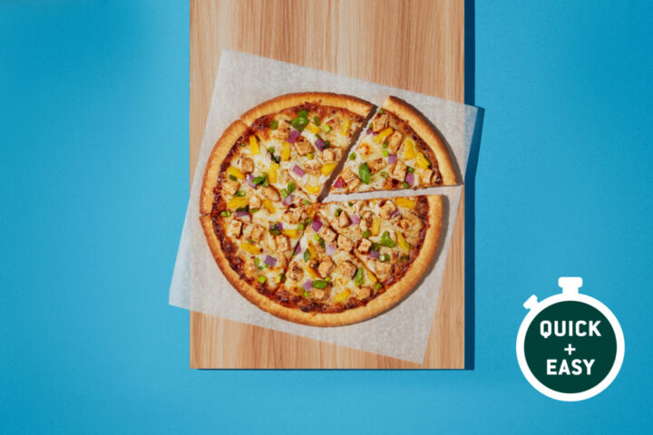 Pizza de pollo BBQ